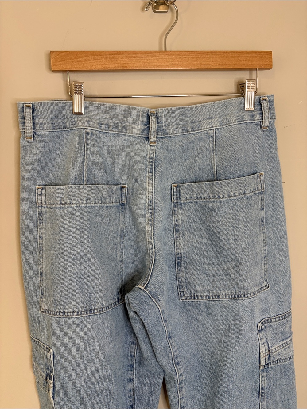 CITIZENS OF HUMANITY Marcelle Low Rise Cargo Jeans Blue Designer Sz 30 - Picture 10 of 16